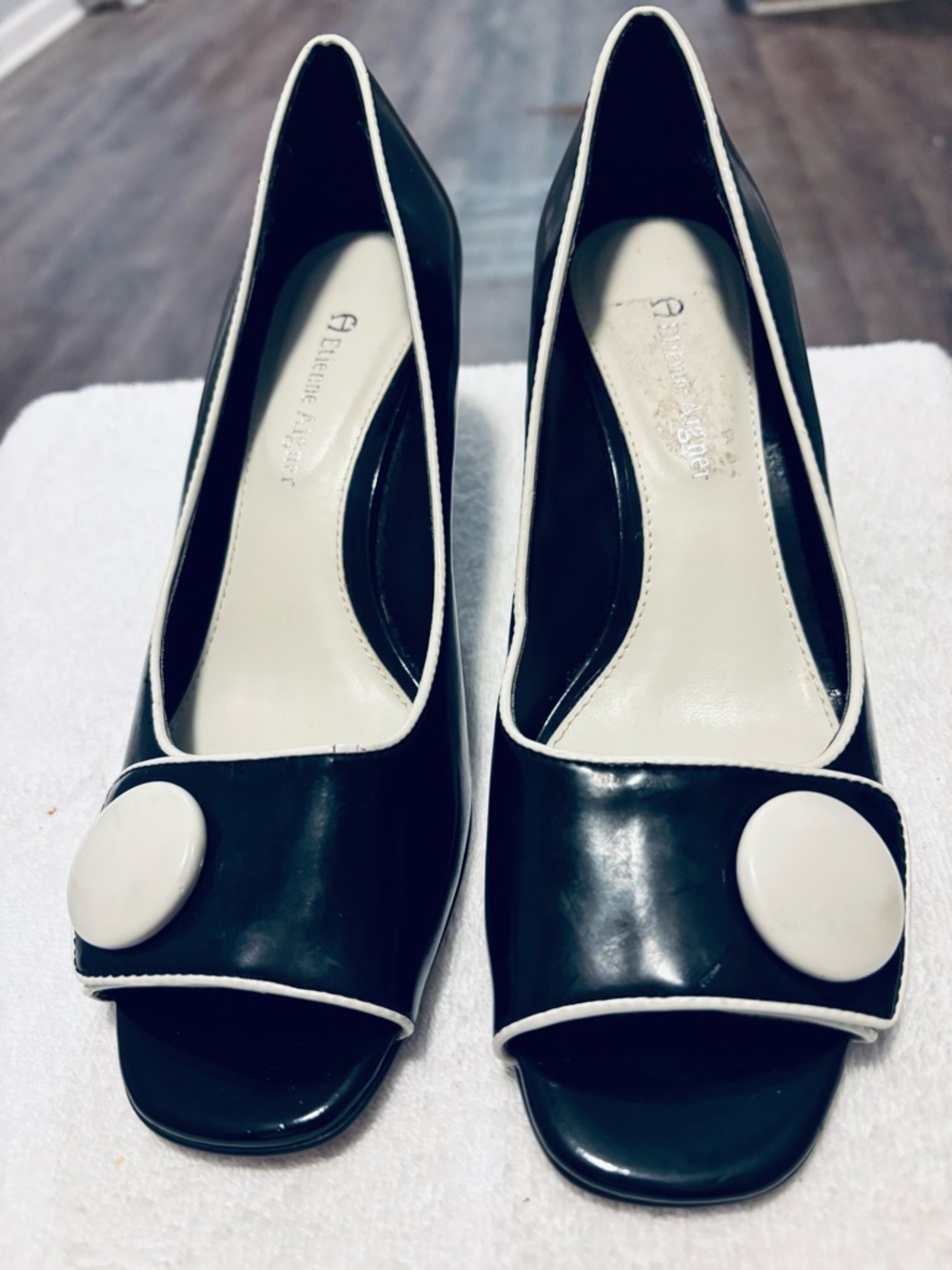 Stylish Wedges By ETENNE AIGNER Size 7M - Wedge Height 2 1/4 Inches - Box 76